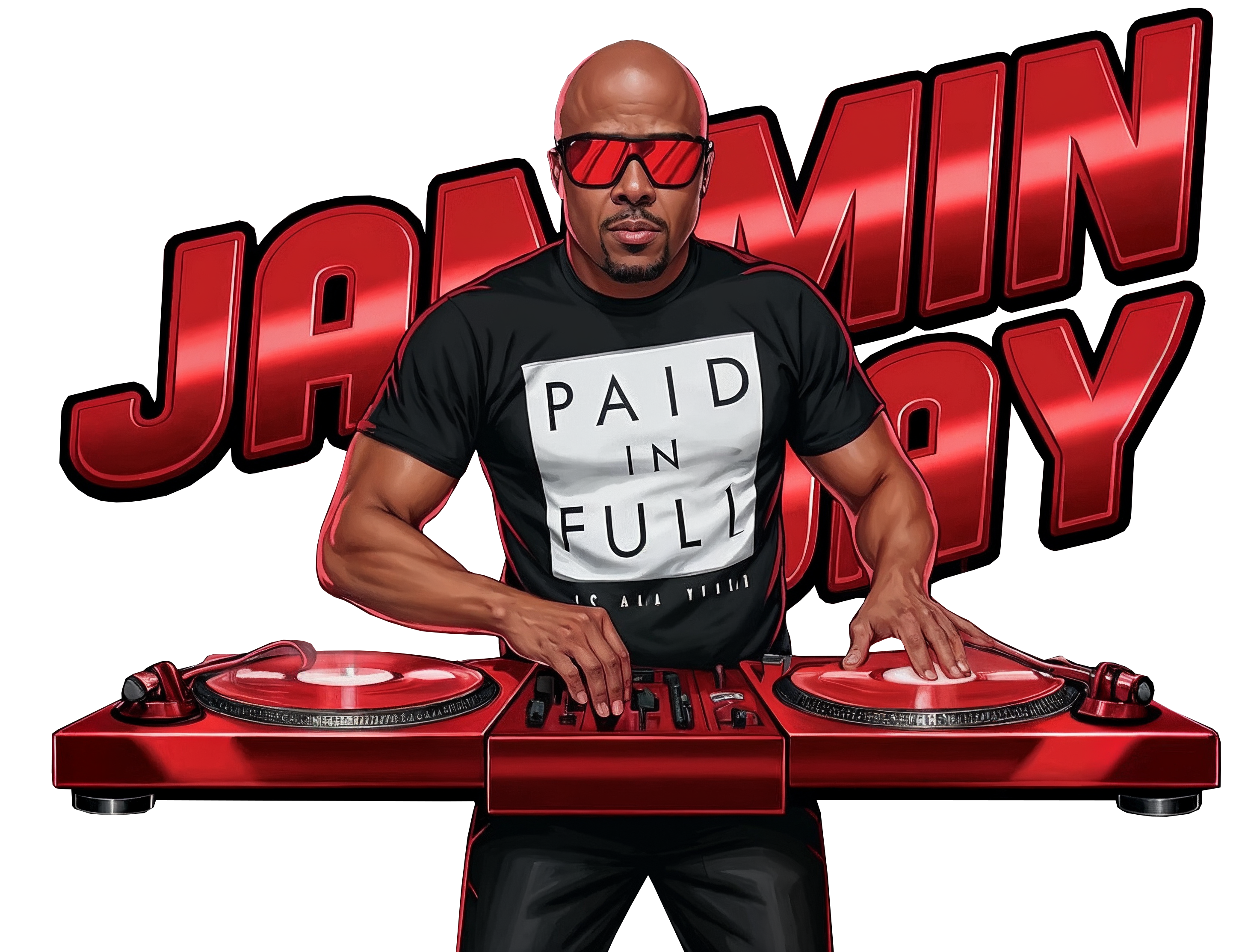 Red Official Jammin Jay T shirt